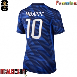 Francia Kylian Mbappe #10 Prima Maglia Femmina Mondiali 2026 Manica Corta